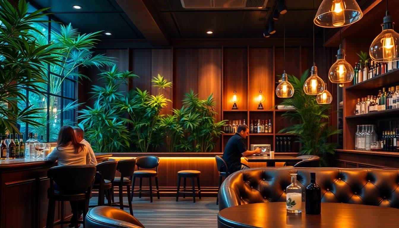 Vibrant gathering at Cannabis Clubs Lloret De Mar, showcasing social connections and relaxation.