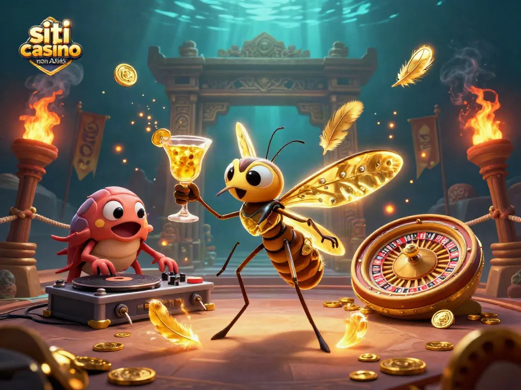 Gioca con i siti casino non AAMS mentre un mosca preistorica diventa un mascotte del casinò.