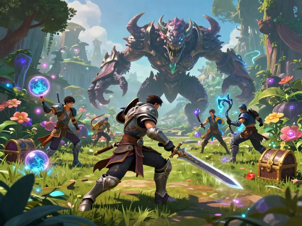 Players battling new ROKOK88 monsters in an immersive fantasy landscape.