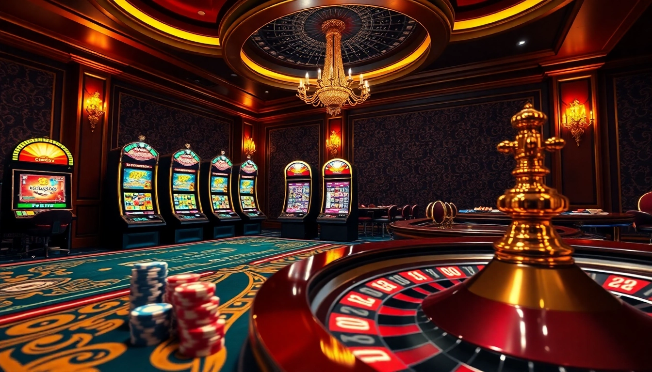 Excitation du jeu avec casino en ligne France fiable présenté dans un cadre de casino luxueux.