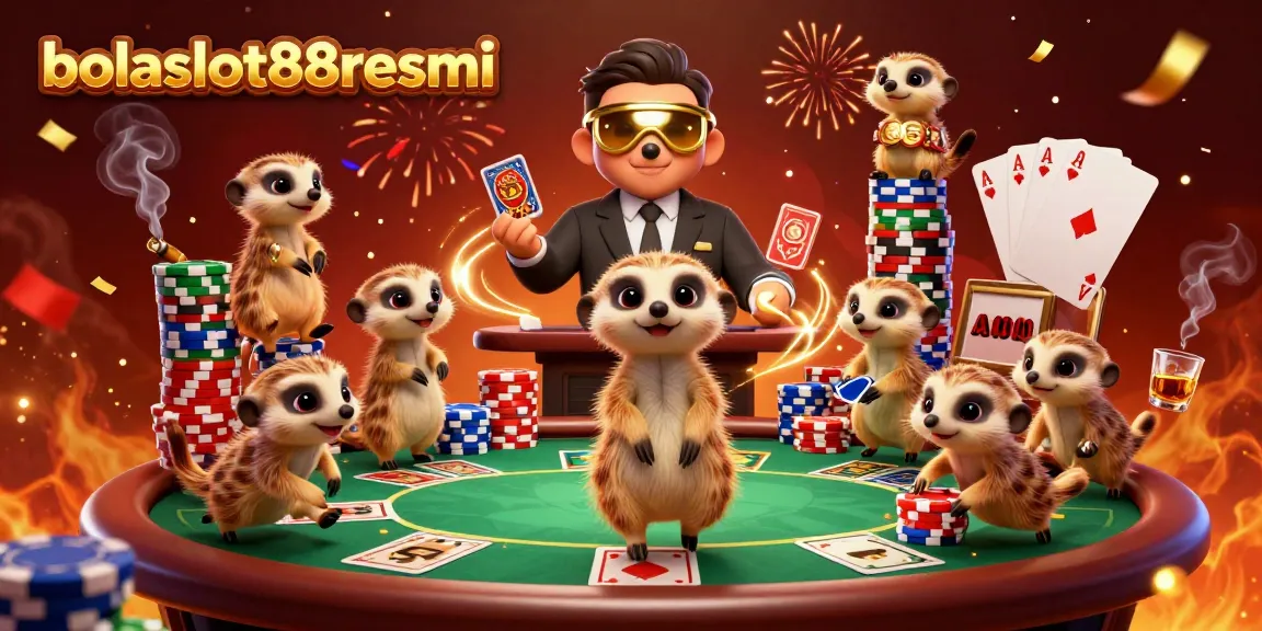 Experience the excitement of bolaslot88resmi with meerkats running a dynamic casino operation.