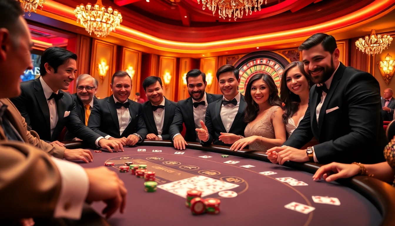 Exciting poker players enjoying a high-stakes game at 79king com casino.