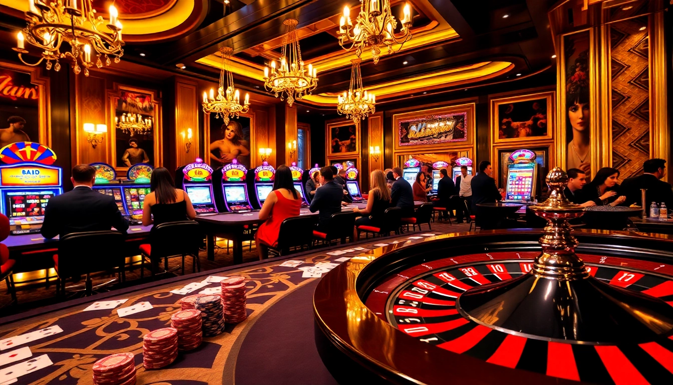 Participer à des jeux à enjeux élevés dans un casino en ligne France fiable et luxueux, mettant en avant des jetons de poker et une roulette.