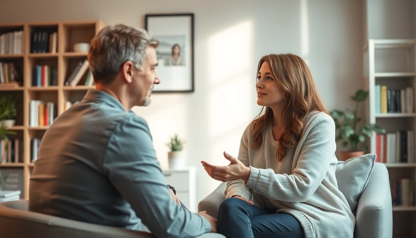 Understanding depression symptoms during a counseling session with a therapist.