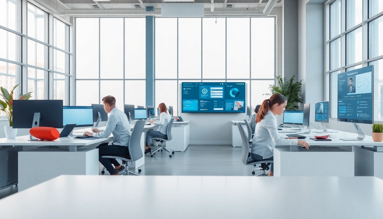 Visual representation of the AI first warranty company showcasing a modern, collaborative office environment.