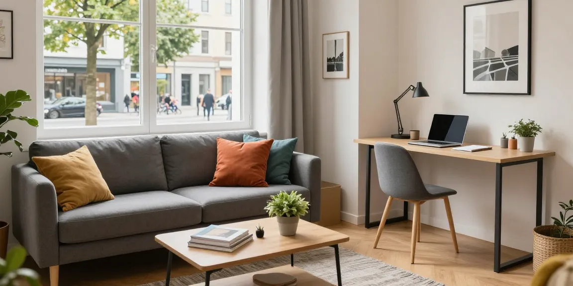 Monteurzimmer mieten hannover: Gemütliche Wohnung mit einladendem Wohnraum und hellem Licht.