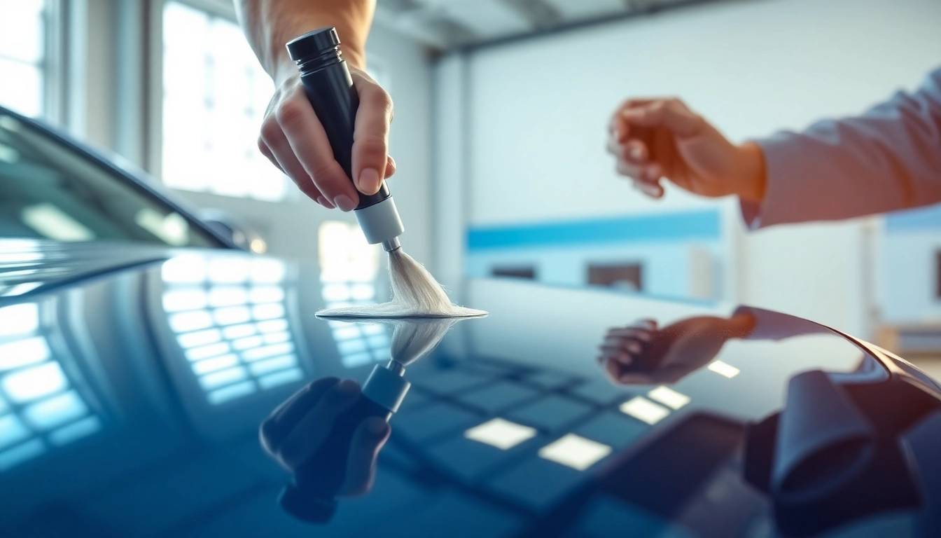 Applying salt protection ceramic coating for vehicles to enhance durability and shine.