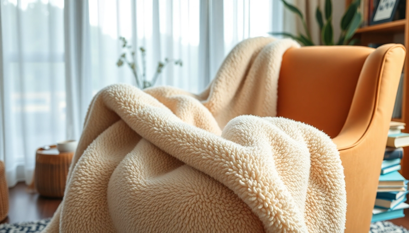 Geniet van de warme fleece deken op een comfortabele stoel bij het raam.