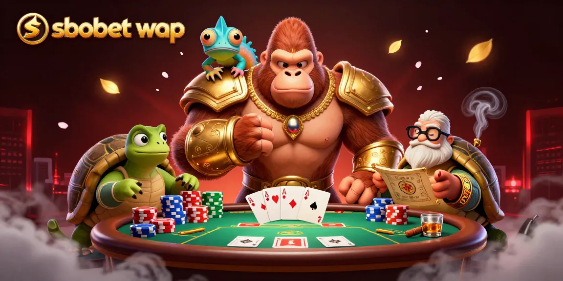 Engage in thrilling sbobet wap actions with vibrant casino characters and dynamic gaming elements.