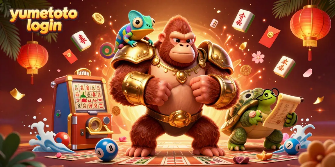 Permainan togel online Yumetoto login dengan suasana penuh warna dan kegembiraan.