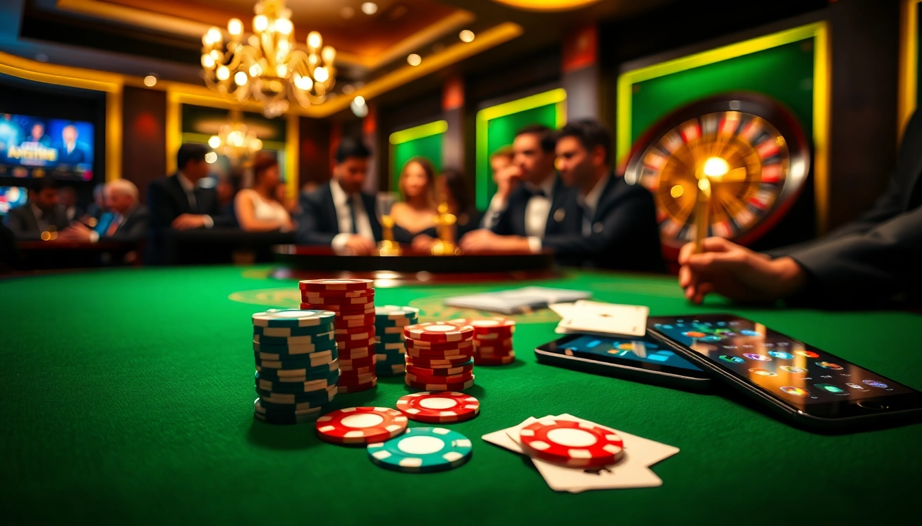 Découvrez l'excitation du casino en ligne France fiable avec des jetons de poker vibrants et des cartes de jeu de qualité.