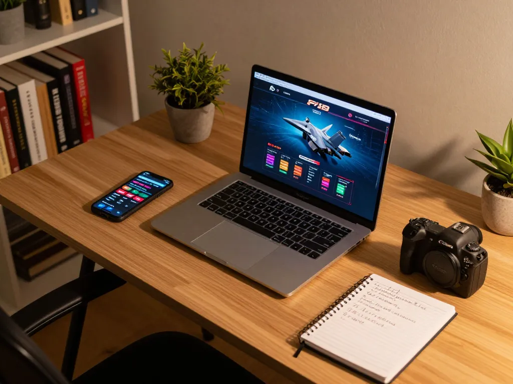 Engaging in strategic gameplay at F168 online casino with laptop and betting notes visible