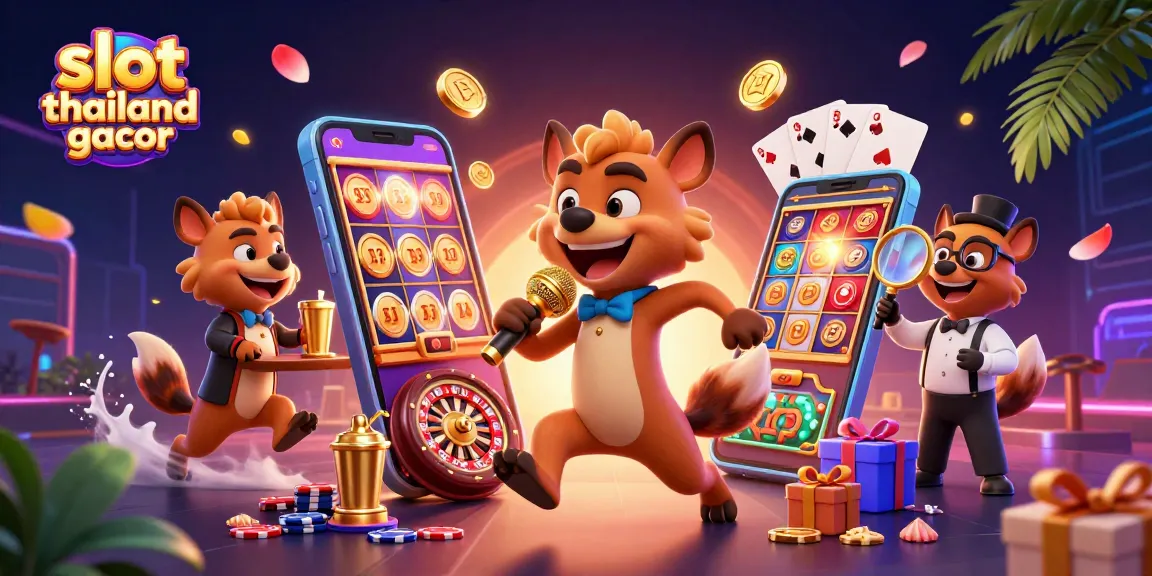 Experience slot thailand gacor with vibrant characters in a dynamic casino scene filled with excitement and winning potential.