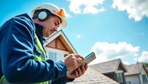 Evaluate Professional roofing services with a certified roofer assessing a residential roof.