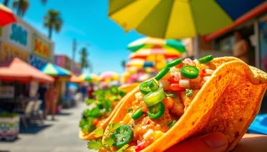 Indulge in the best tacos in Cabo with bursting flavors and fresh ingredients at a local market.