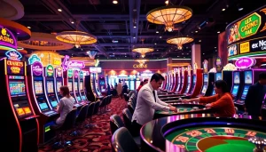 Experience the excitement of the best online casino Canada with vibrant gaming tables and joyful players.