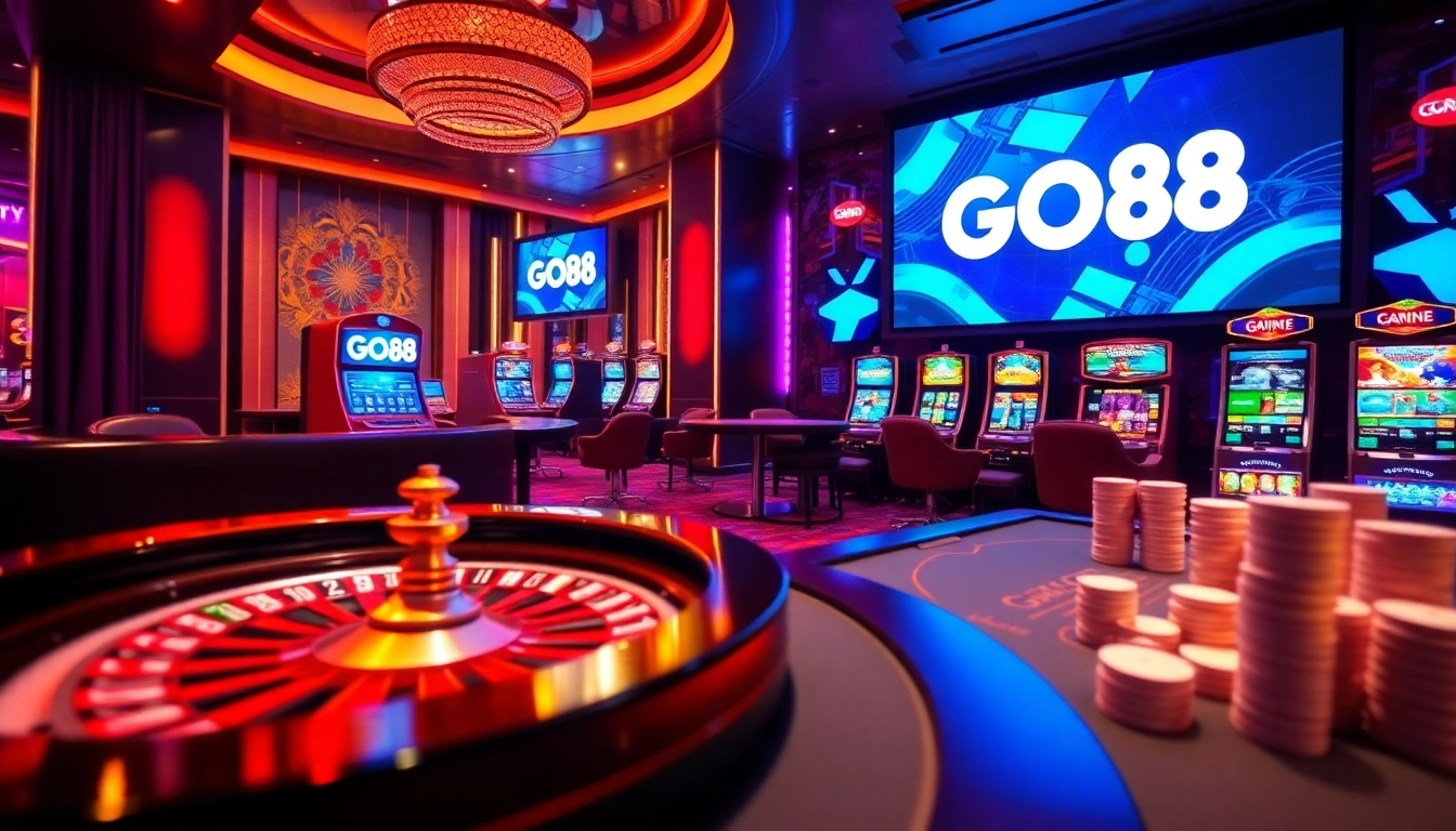 Enjoy the thrill of gambling at GO88 with vibrant slots and exciting poker action in a luxurious setting.