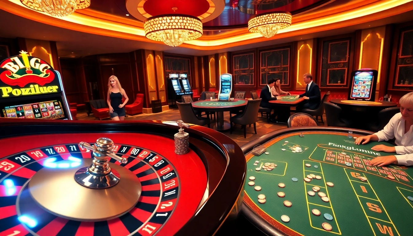 Experience thrilling gameplay at https://taigo88.team/, with casino tables filled with eager players enjoying high-stakes action.