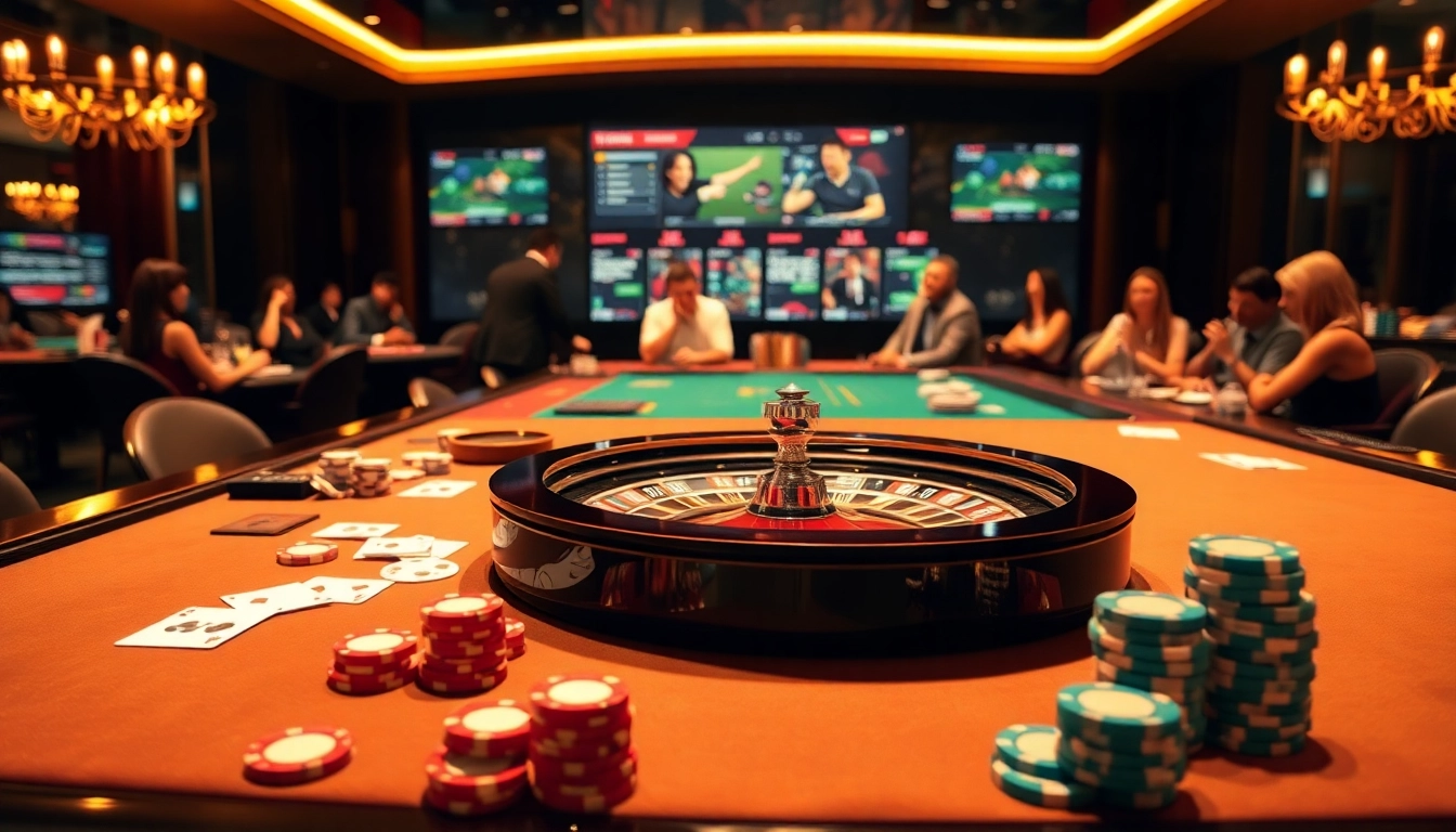 Experience the excitement of thabet with vibrant casino tables and engaging online betting.