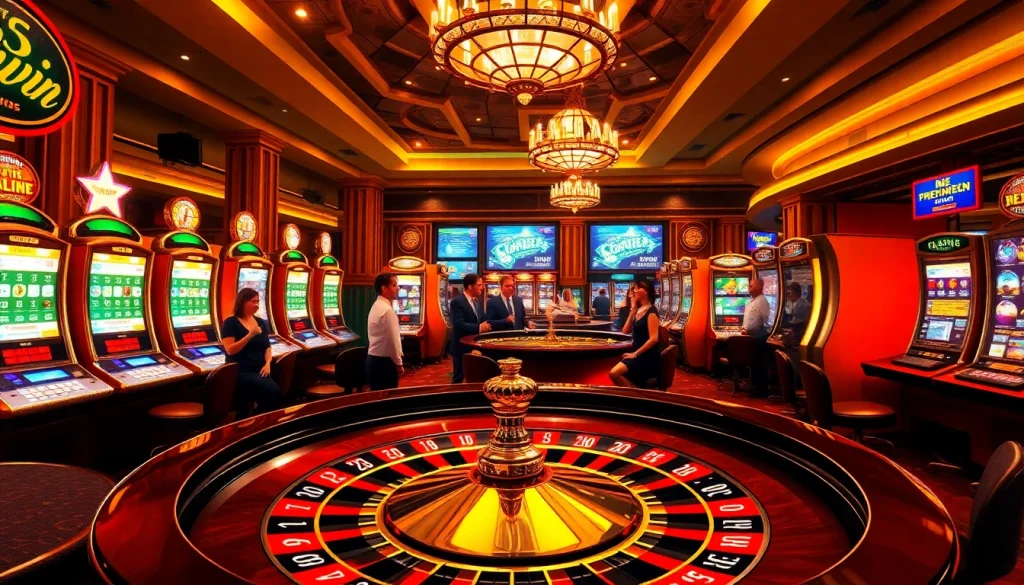 Experience the thrill of gambling at 555win com with vibrant casino visuals and exciting gameplay.