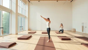 東京・台東区の活気あるピラティススタジオの様子。クラスと設備を紹介し、健やかなライフスタイルを提案。