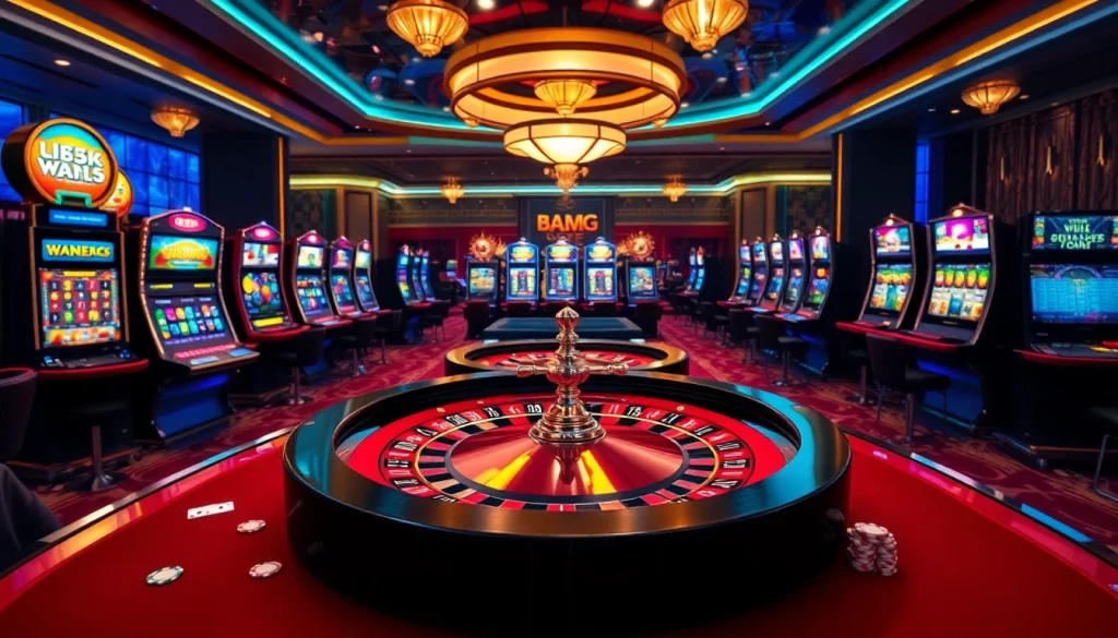 Experience thrilling gameplay at u888 com with vibrant slots and poker tables in a luxurious casino.